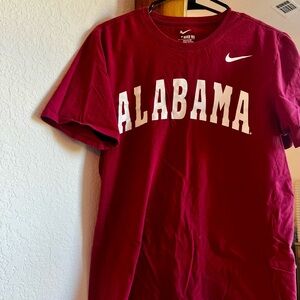 Nike Maroon Tee with White Logo